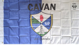 Cavan 5 x 3ft Dual Coloured Flag with Crest English & Irish