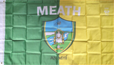 Meath 5 x 3ft Dual Coloured Flag with Crest English & Irish