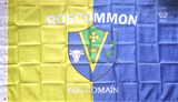 Roscommon 5 x 3ft Dual Coloured Flag with Crest English & Irish