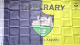 Tipperary 5 x 3ft Dual Coloured Flag with Crest English & Irish